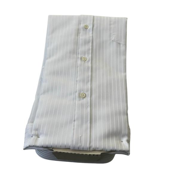 Arrow Kent White Striped Button Up Shirt Men Size 17.5 NWT | 34-35 - Picture 3 of 3